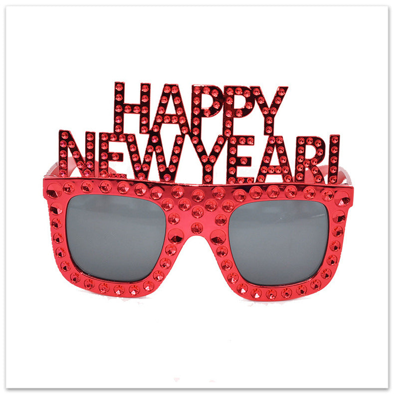 HAPPY NEW YEAR Funny Glasses NEW YEAR Party Glasses