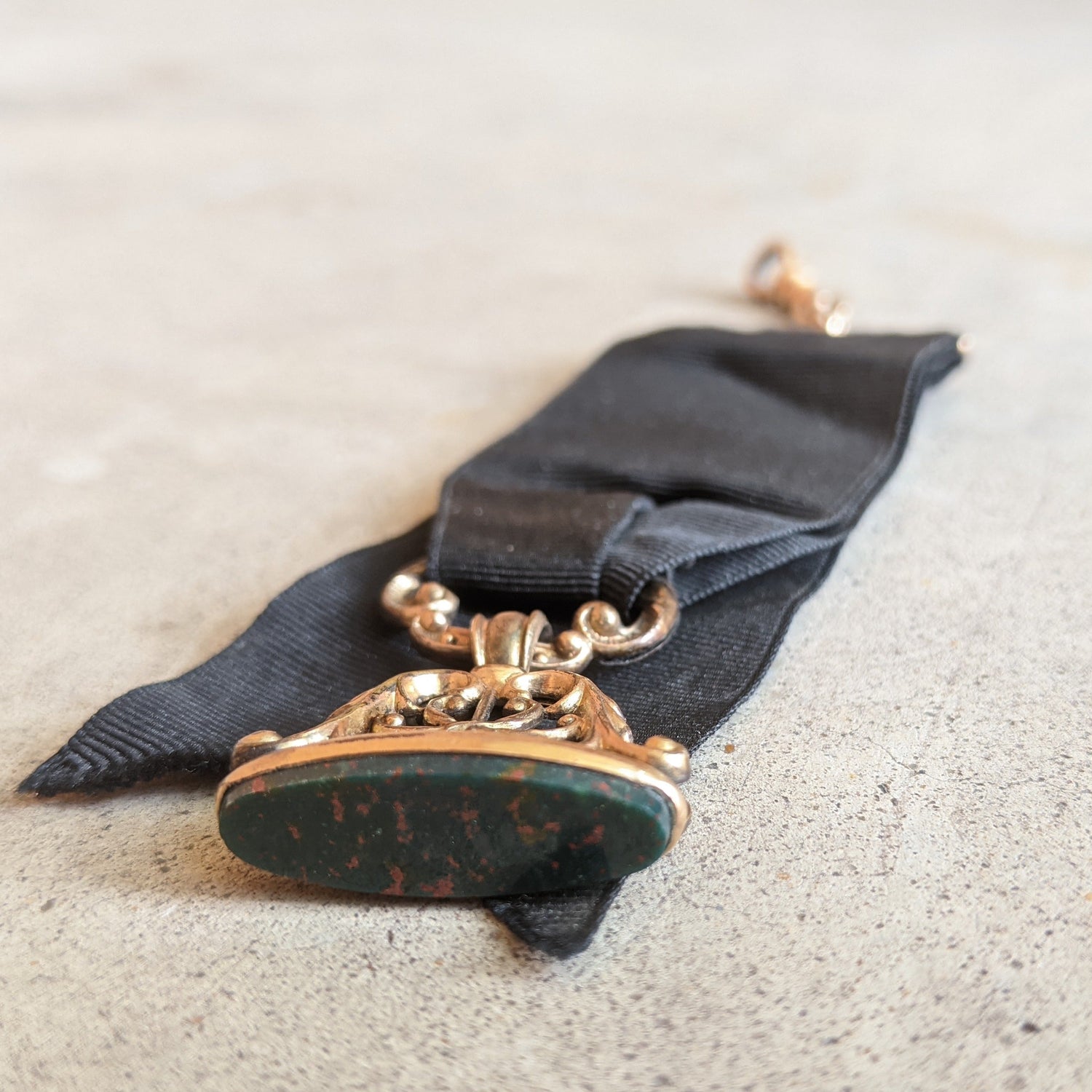 1890s-1900s Bloodstone Watch Fob