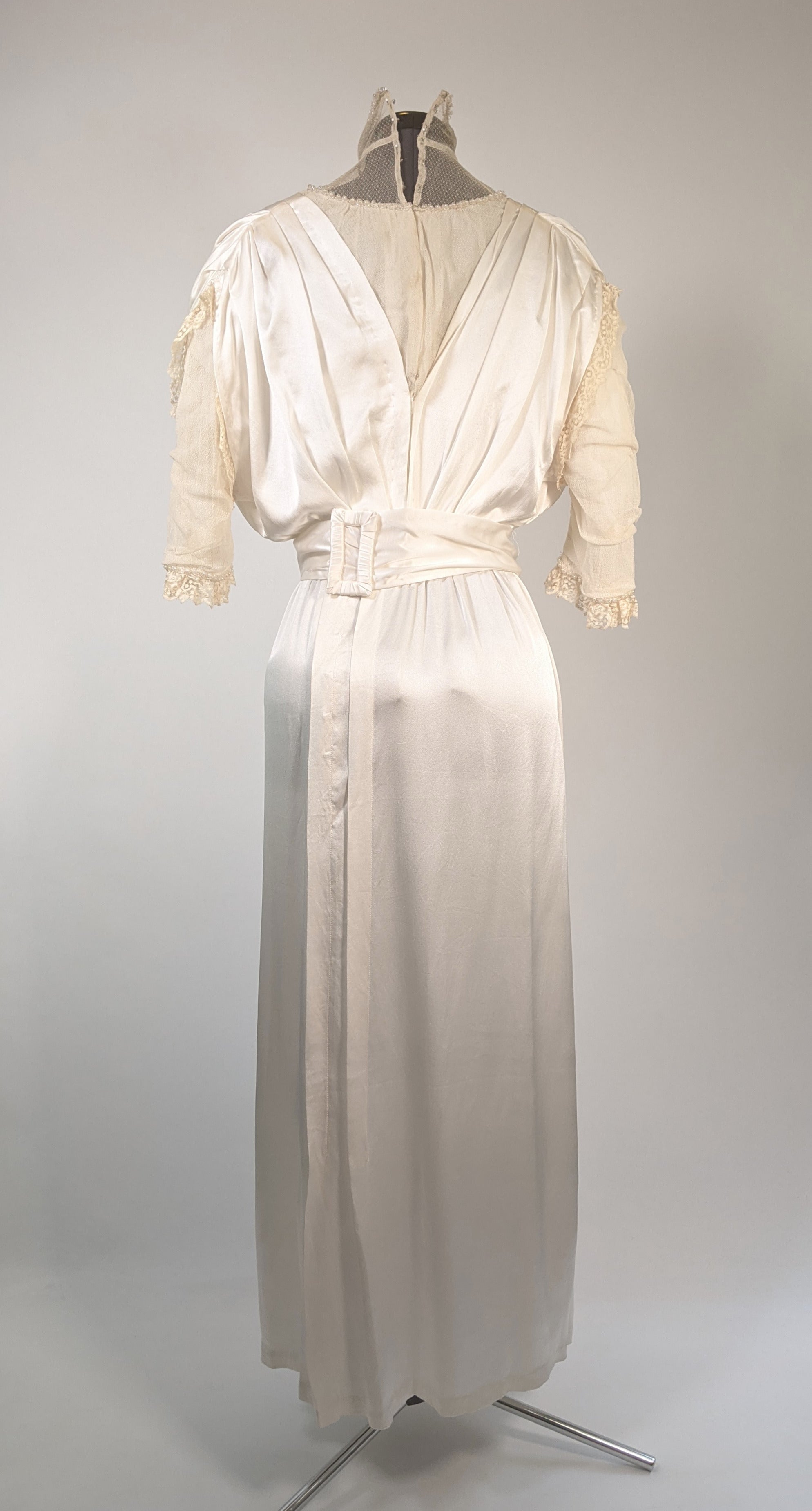1910s Silk Lace Gown | Wedding Dress