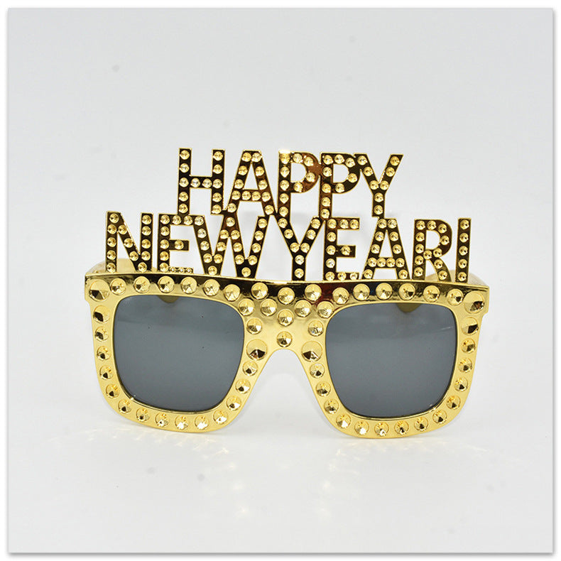 HAPPY NEW YEAR Funny Glasses NEW YEAR Party Glasses