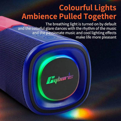 Cyboris S18 2 In 1 Magnetic Split Bluetooth Speaker, Color Blocking Waterproof Dual Splittable Portable Wireless Speaker 20W Loud Stereo Sound, Bluetooth V5.3, 24H Playtime, True Wireless Stereo - Gadgets &amp; Gifts