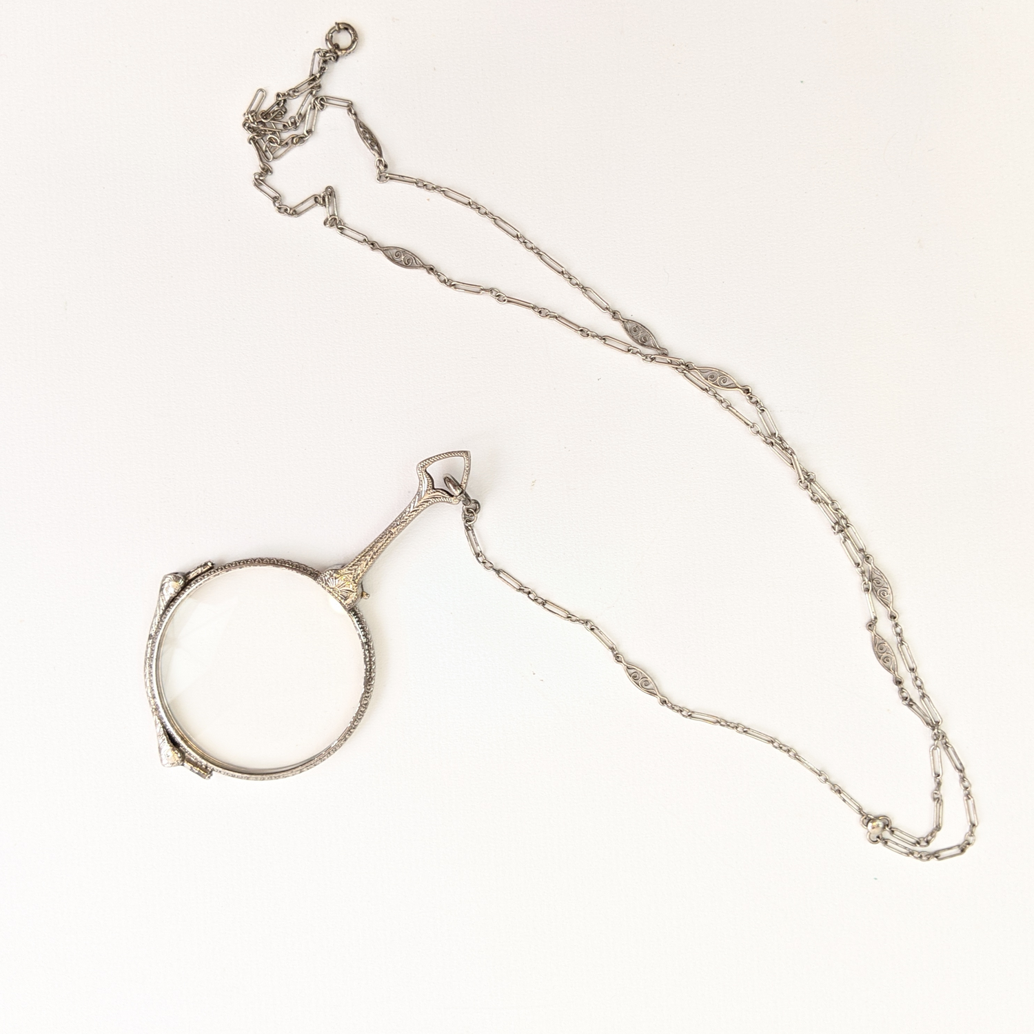 Art Deco Sterling Silver Folding Lorgnette