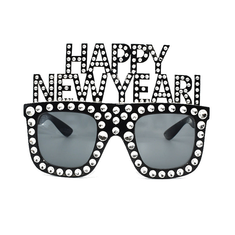 HAPPY NEW YEAR Funny Glasses NEW YEAR Party Glasses