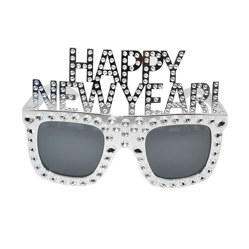 HAPPY NEW YEAR Funny Glasses NEW YEAR Party Glasses