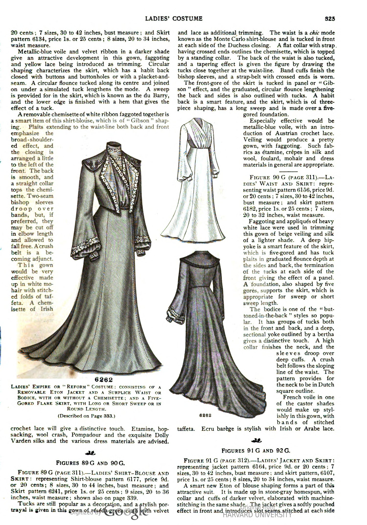 1900s Black Silk Bishop Sleeve Wrap Blouse