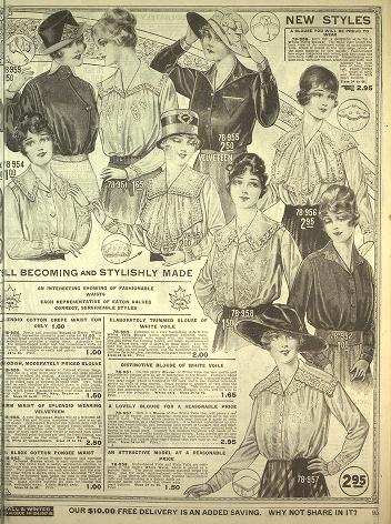 Late 1910s-Early 1920s Cotton Blouse