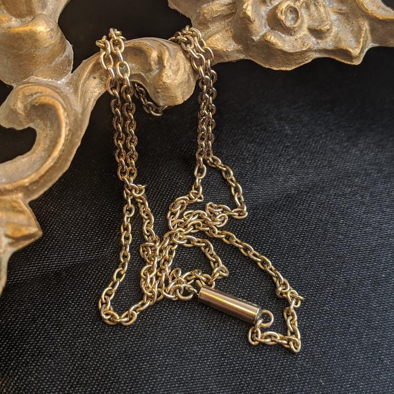 1880s-1890s 10K Gold Chain | 16" 4.6g