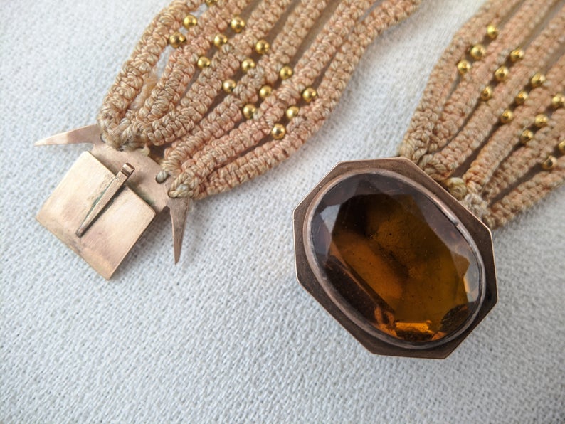 Late Georgian/Early Victorian Pair of Gold Bracelets