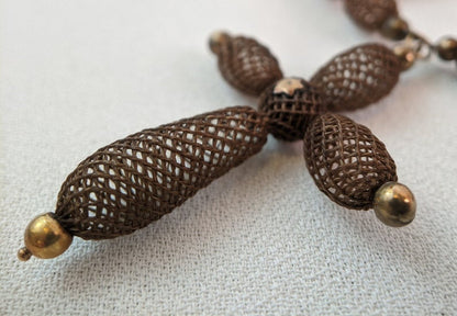 1840s-1870s Victorian Hairwork Necklace