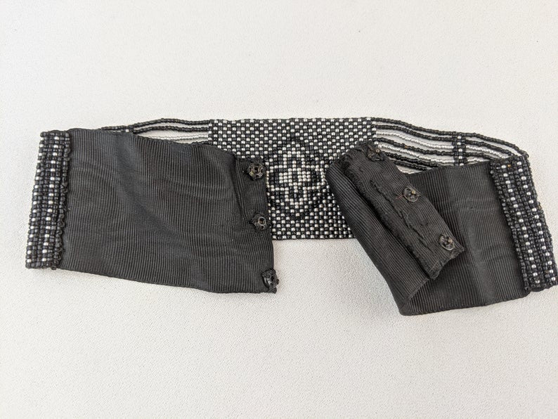1910s-1920s Beaded Choker Collar Necklace