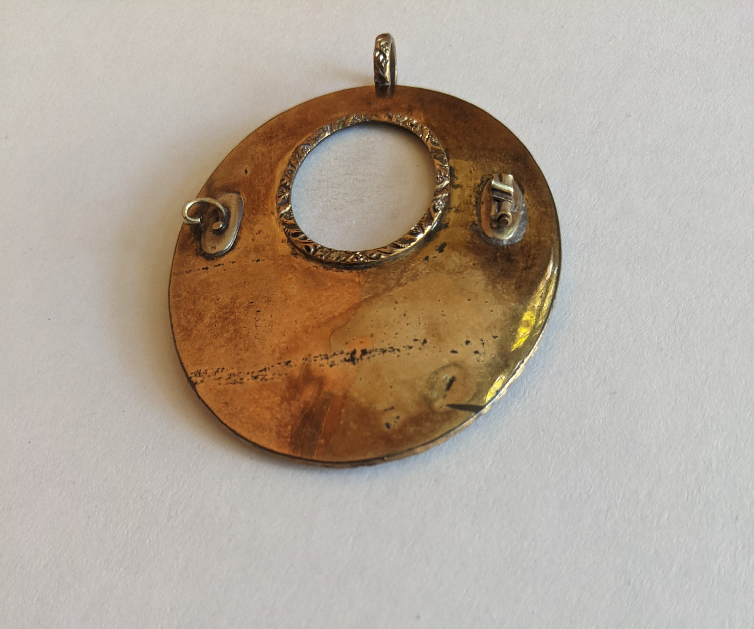 Early Victorian Hand Painted Portrait Pendant