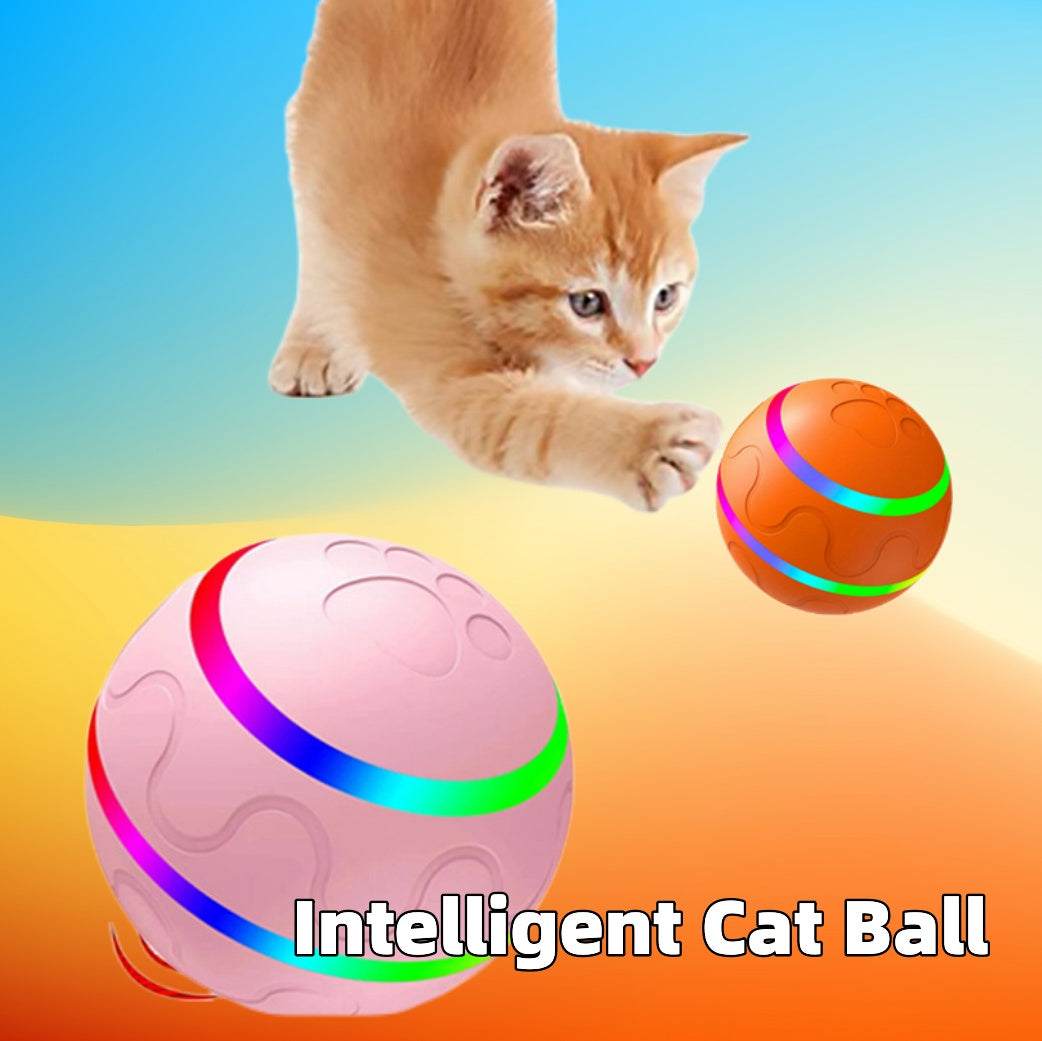 Pet New Cat Wicked Ball Toy Intelligent Ball USB Cat Toys Self Rotating Ball Automatic Rotation Ball - Gadgets &amp; Gifts