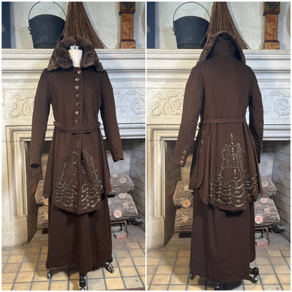c. 19-teens Embroidered Wool Ladies&