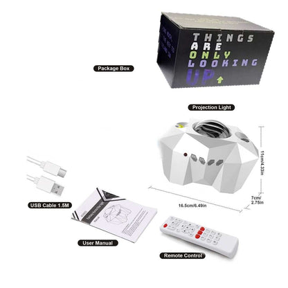 Usb Water Pattern Bluetooth Music Ocean Star Projector Lamp - Gadgets &amp; Gifts