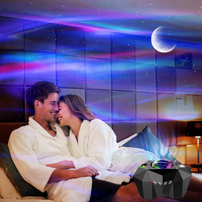 Usb Water Pattern Bluetooth Music Ocean Star Projector Lamp - Gadgets &amp; Gifts